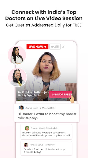 Healofy Pregnancy & Parenting APK screenshot