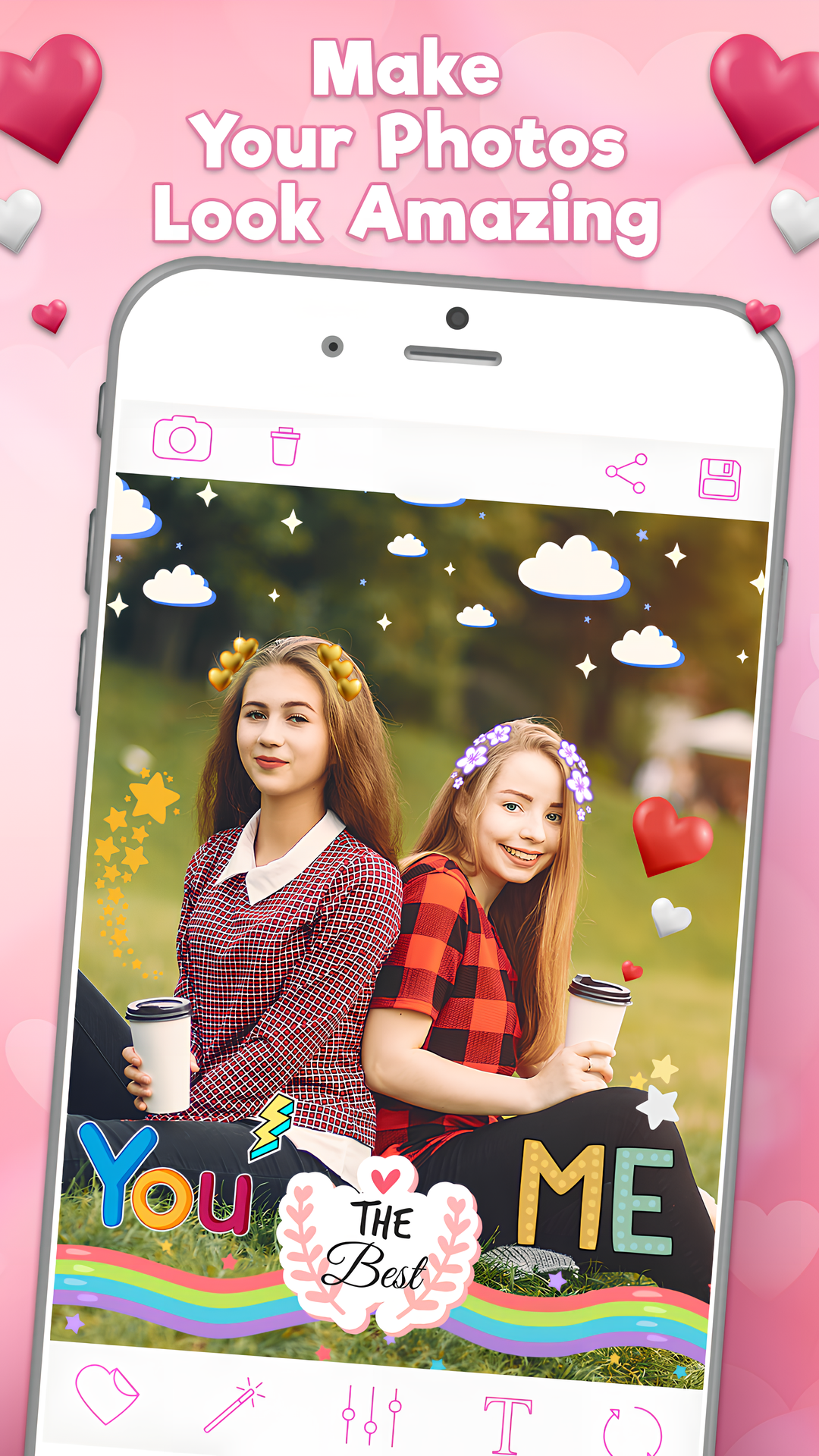 Heart Emoji & Photo Stickers APK screenshot