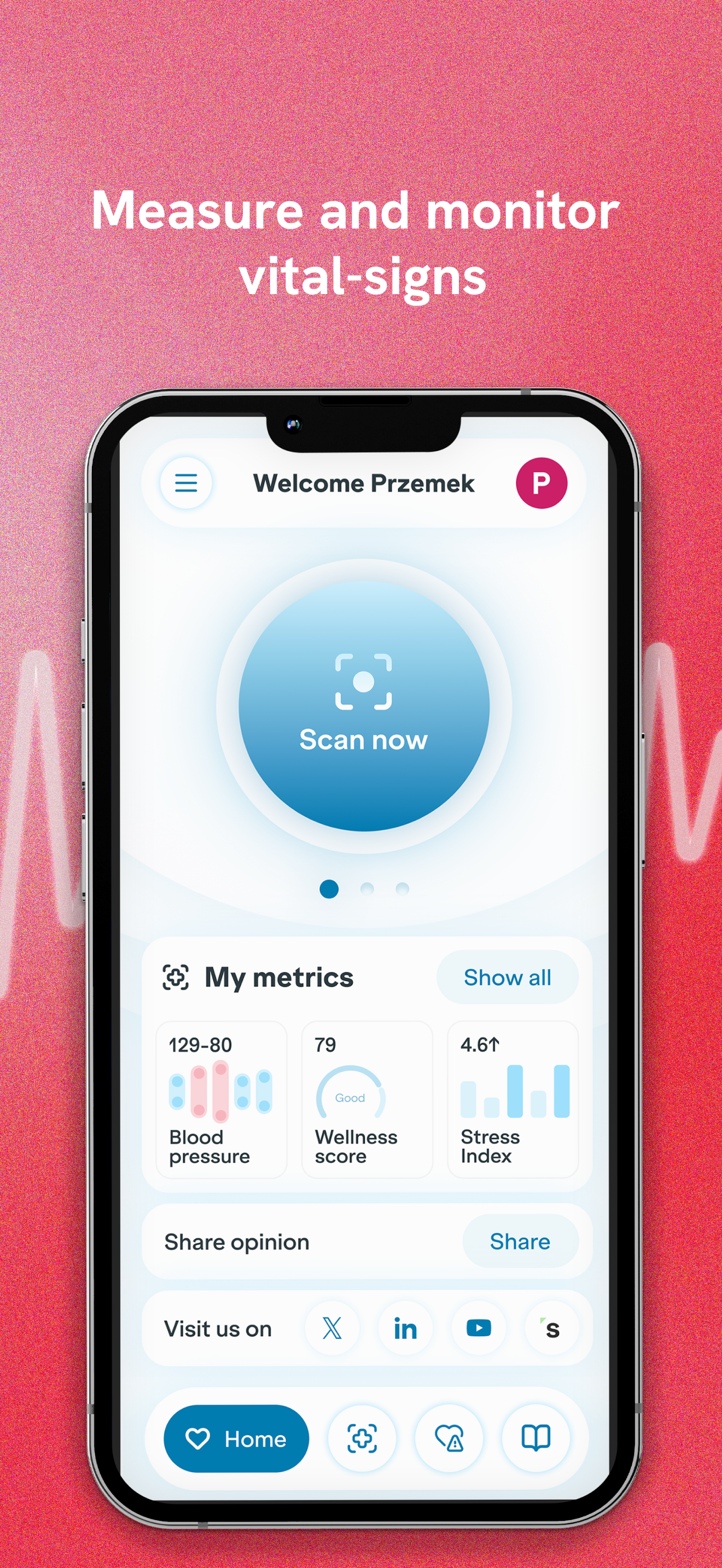 Heart Monitor: Measure BP & HR APK screenshot