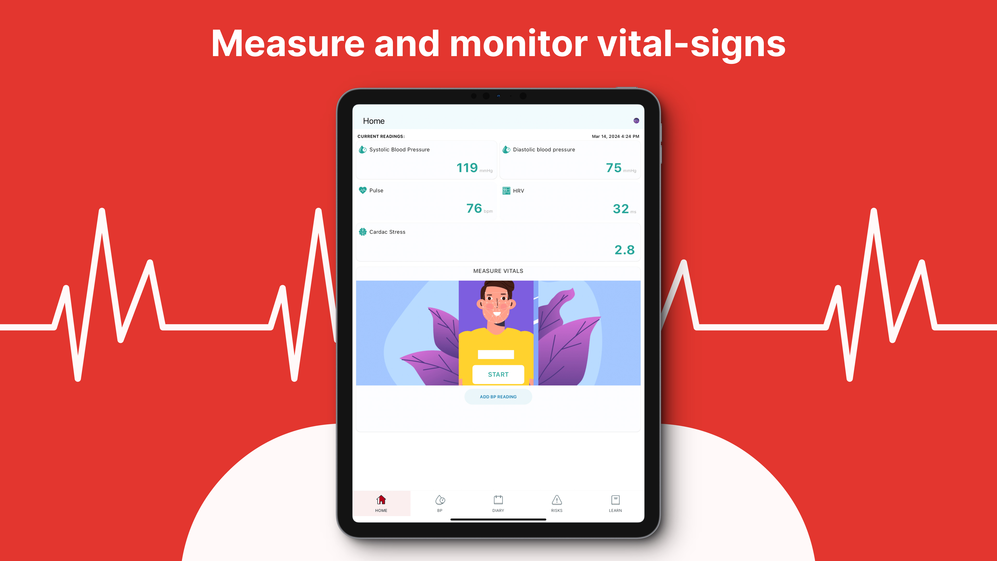 Heart Monitor: Measure BP & HR APK screenshot