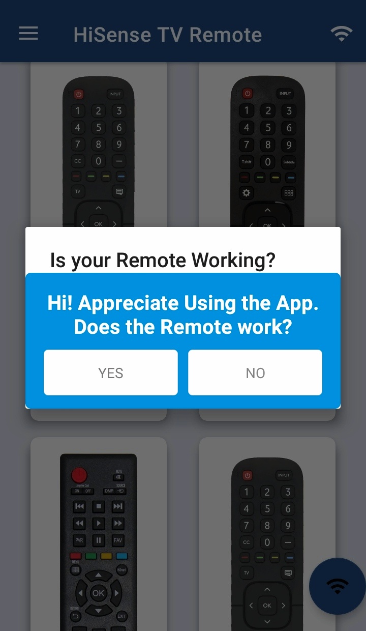 HiSense Smart TV Remote APK screenshot