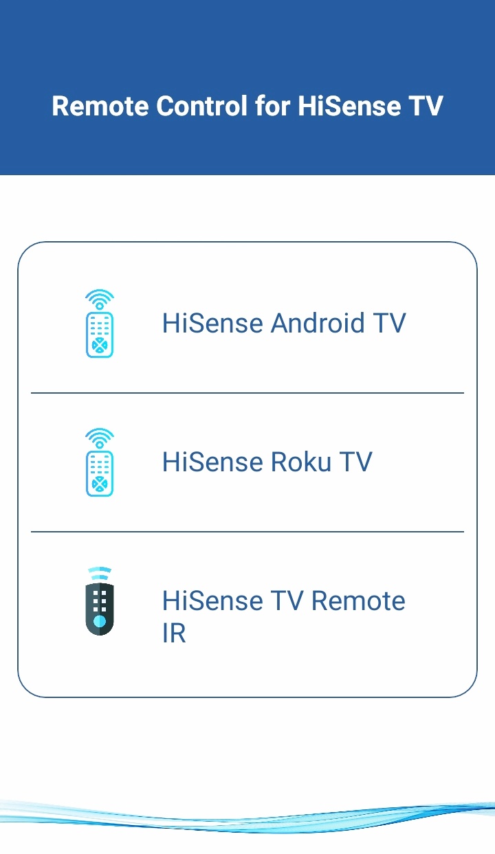 HiSense Smart TV Remote APK screenshot