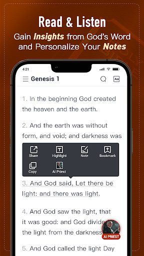 Holy Bible, KJV Bible + Audio APK screenshot