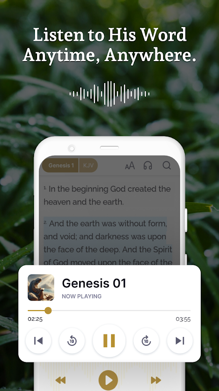 Holy Bible Launcher: KJV+Audio APK screenshot