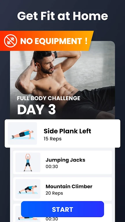 Home Workout - No Equipment APK screenshot