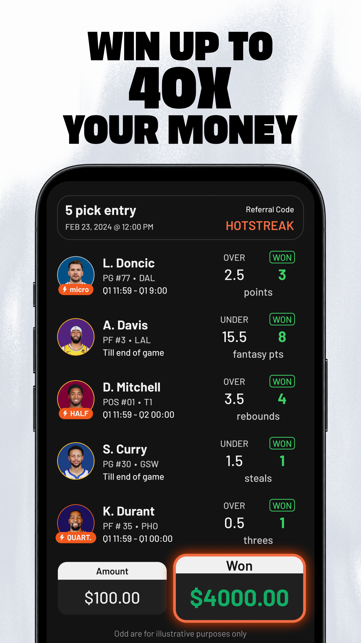 HotStreak Fantasy APK screenshot