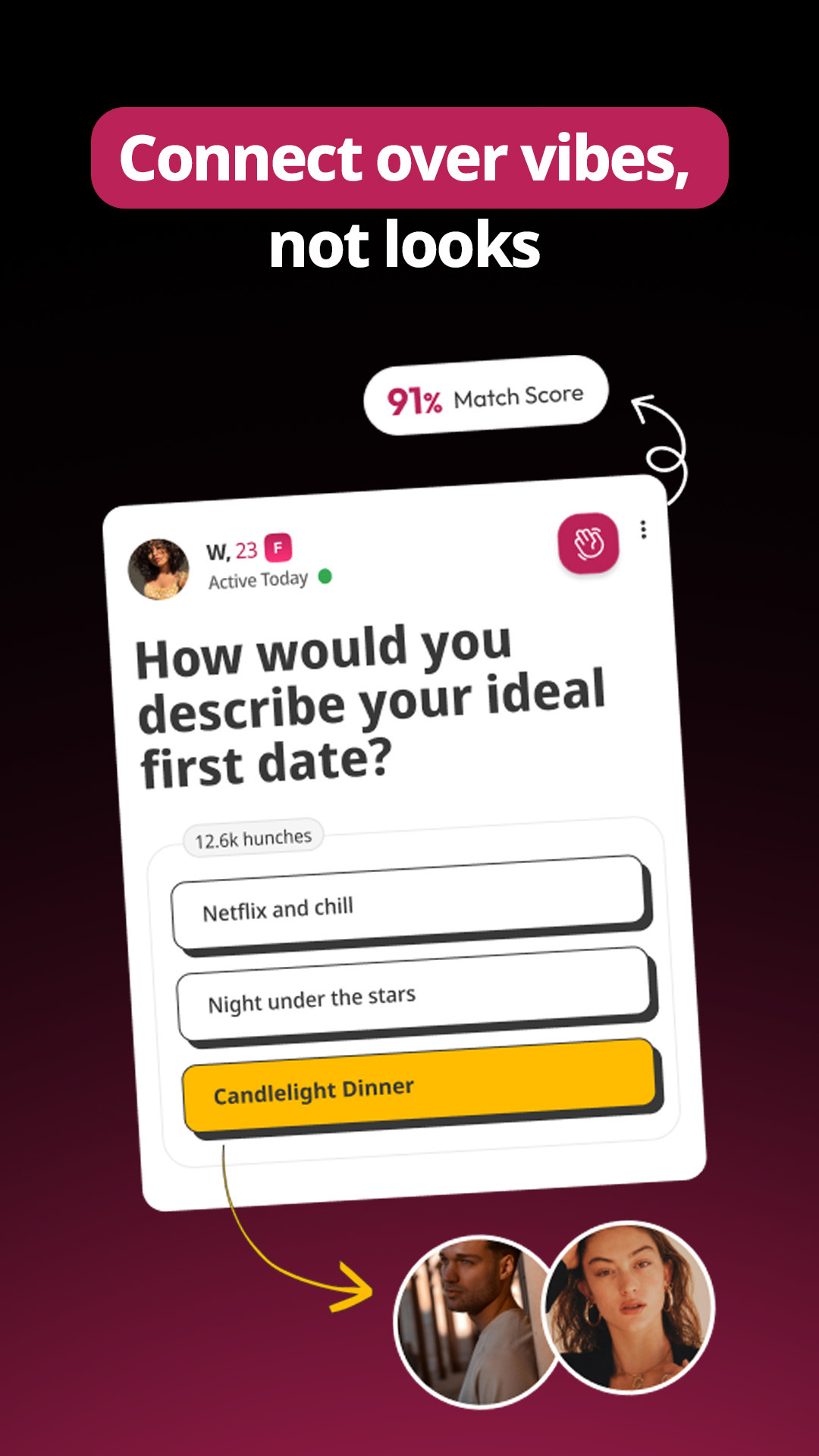 Hunch Dating App: Vibe & Meet APK screenshot