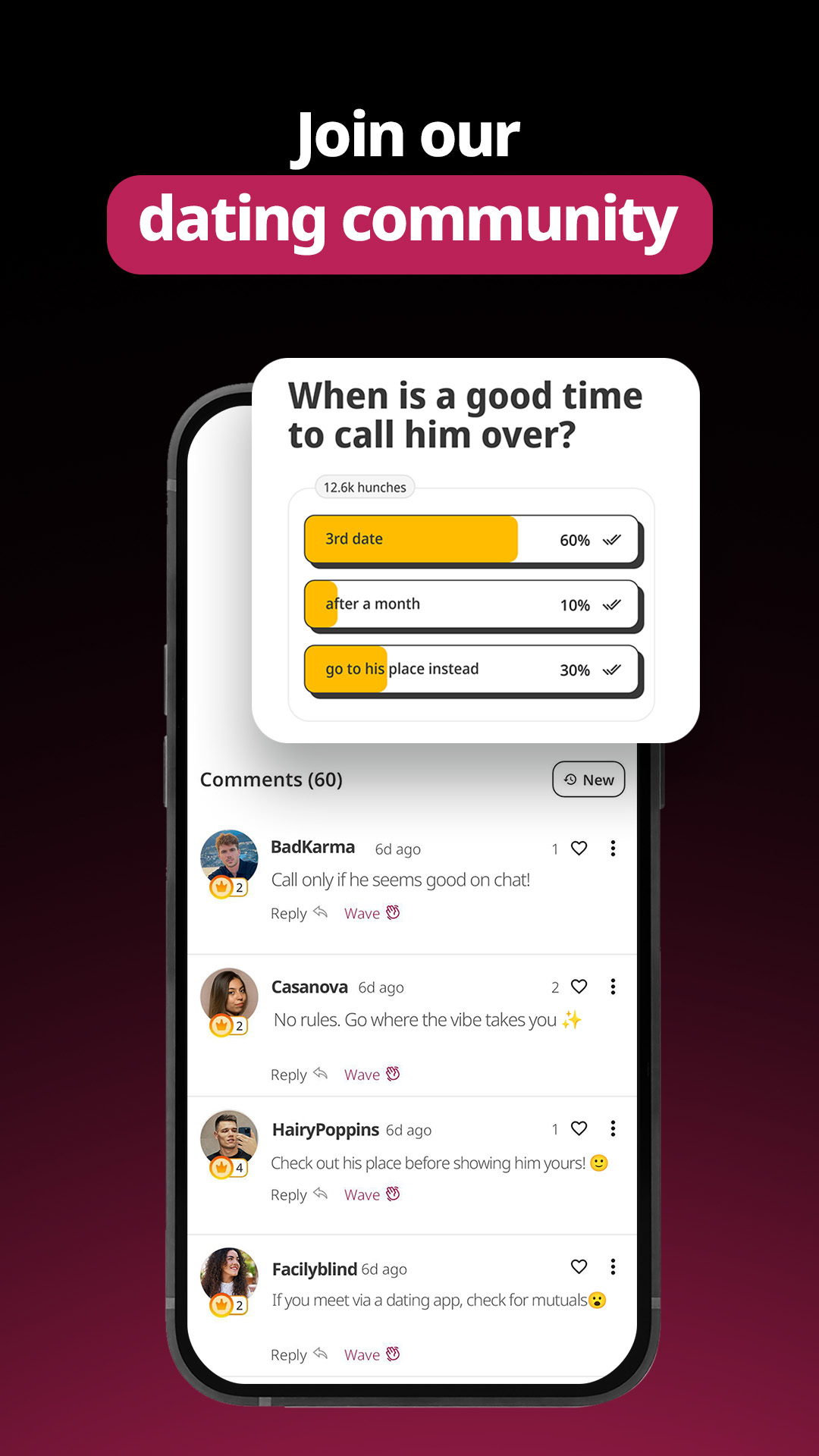 Hunch Dating App: Vibe & Meet APK screenshot