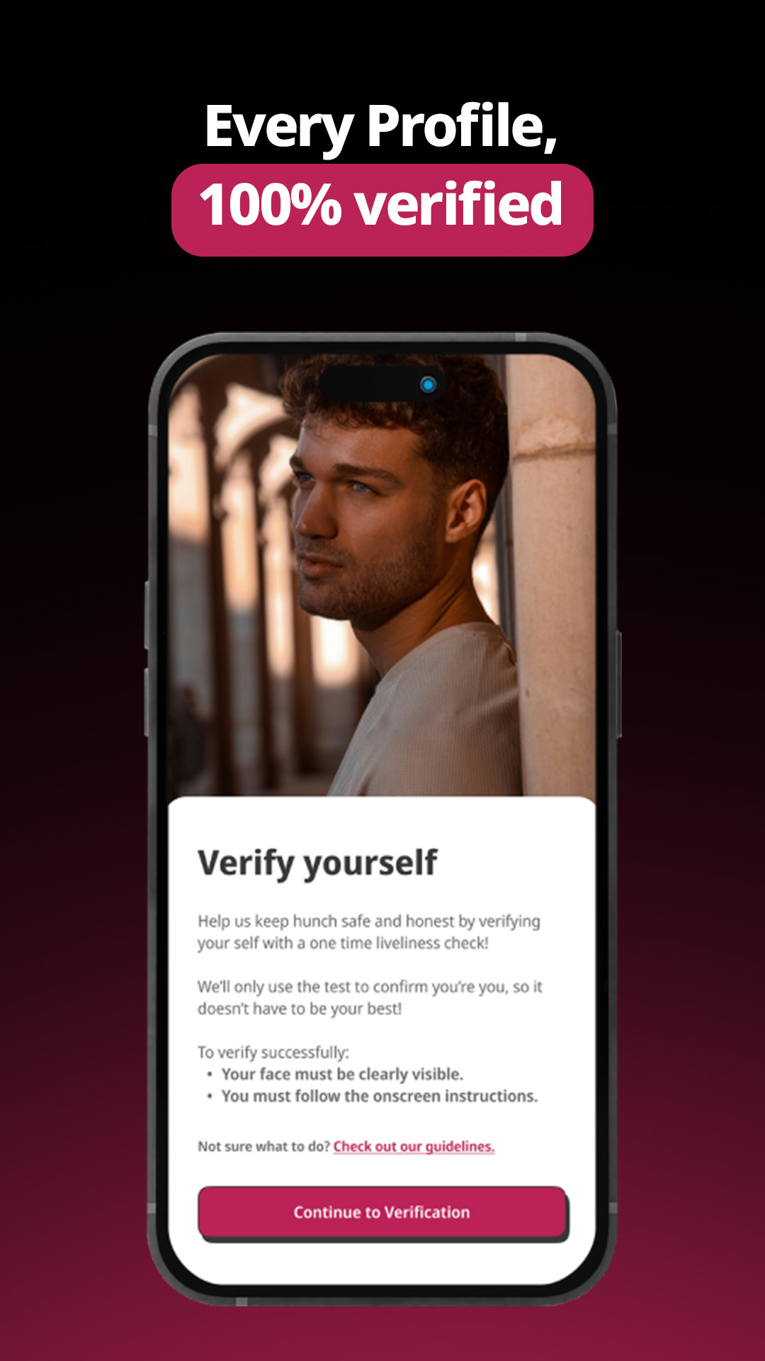 Hunch Dating App: Vibe & Meet APK screenshot