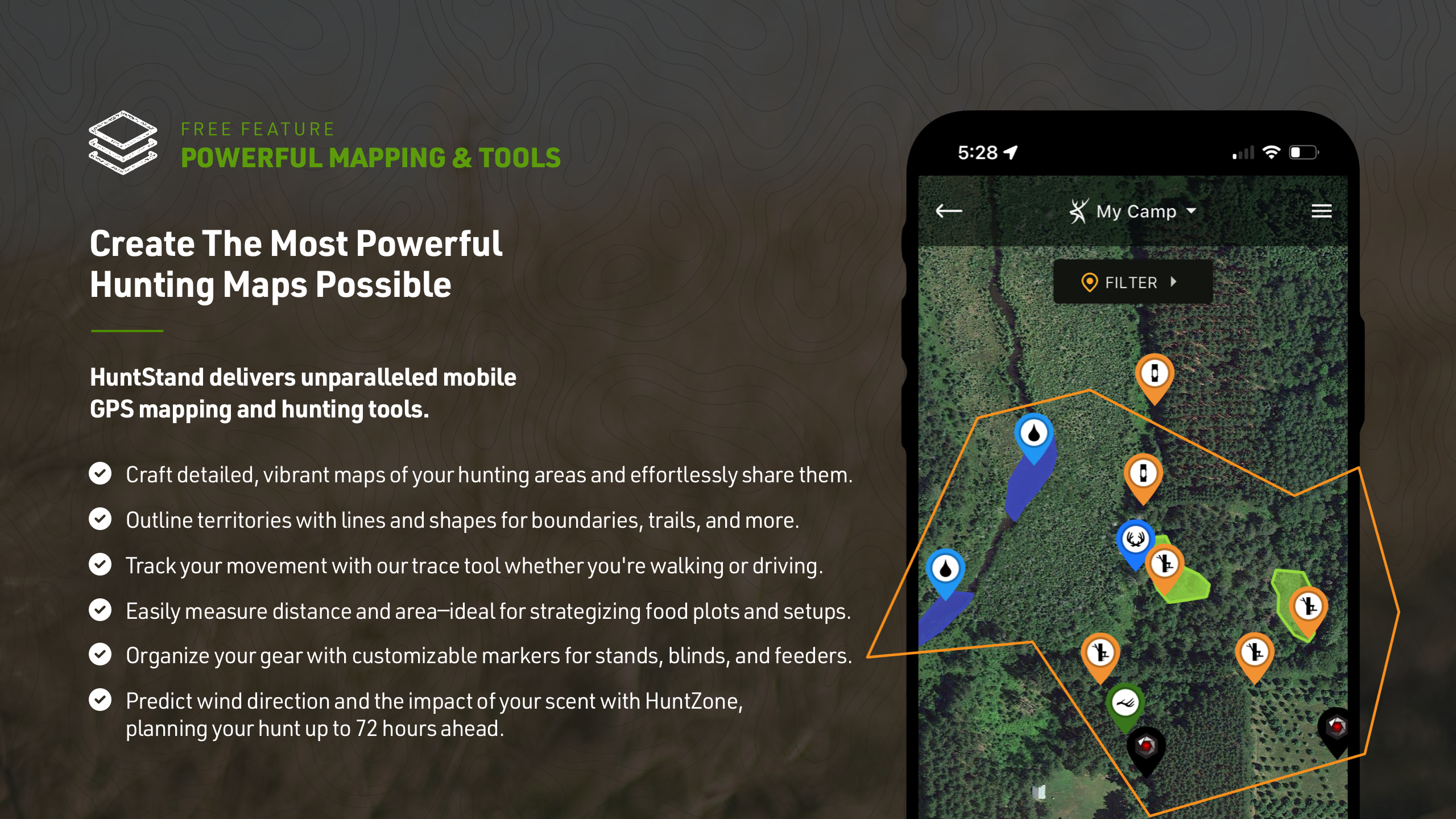 HuntStand: GPS Maps & Tools APK screenshot