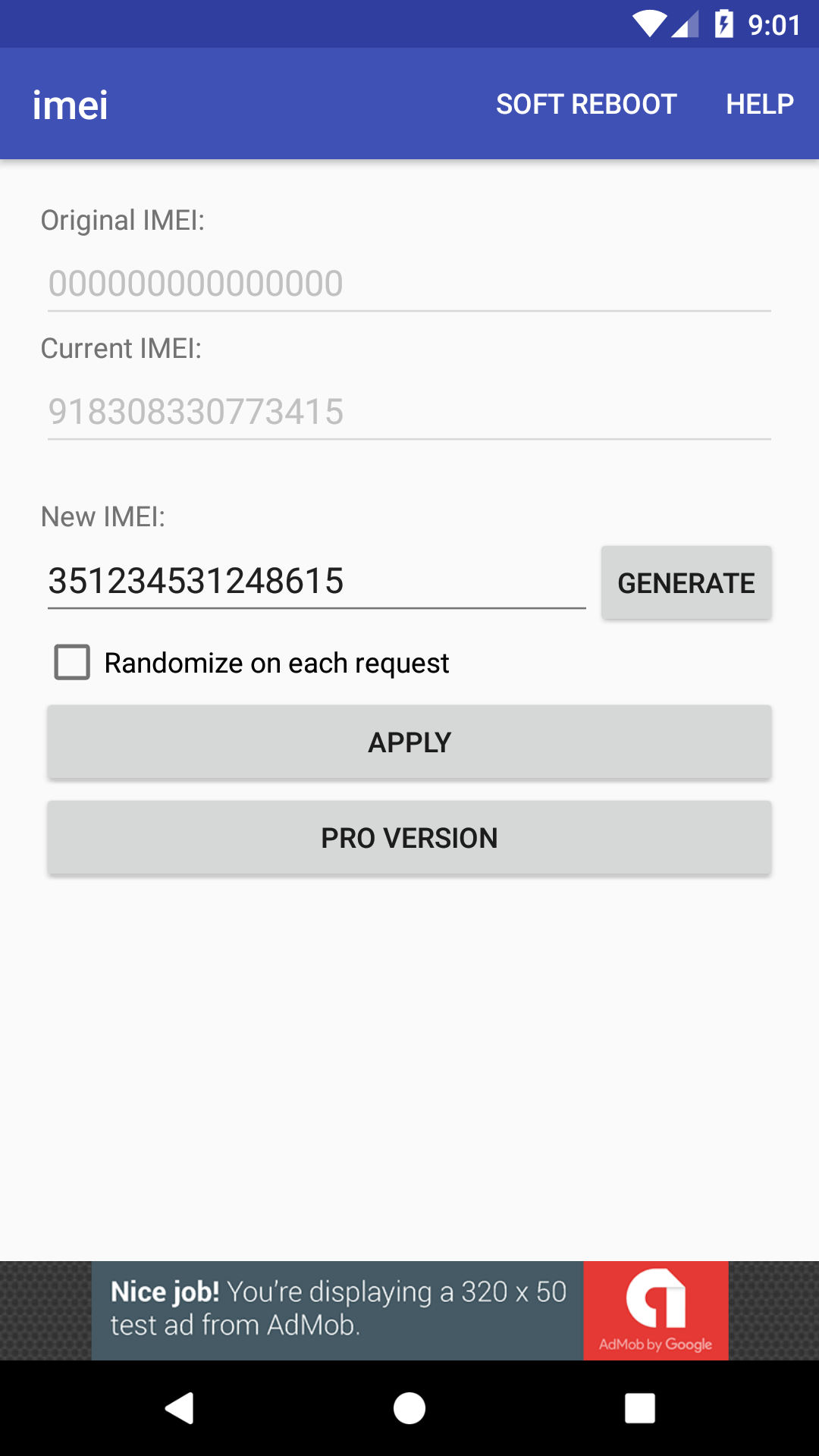 IMEI Changer pro [Xposed] APK screenshot