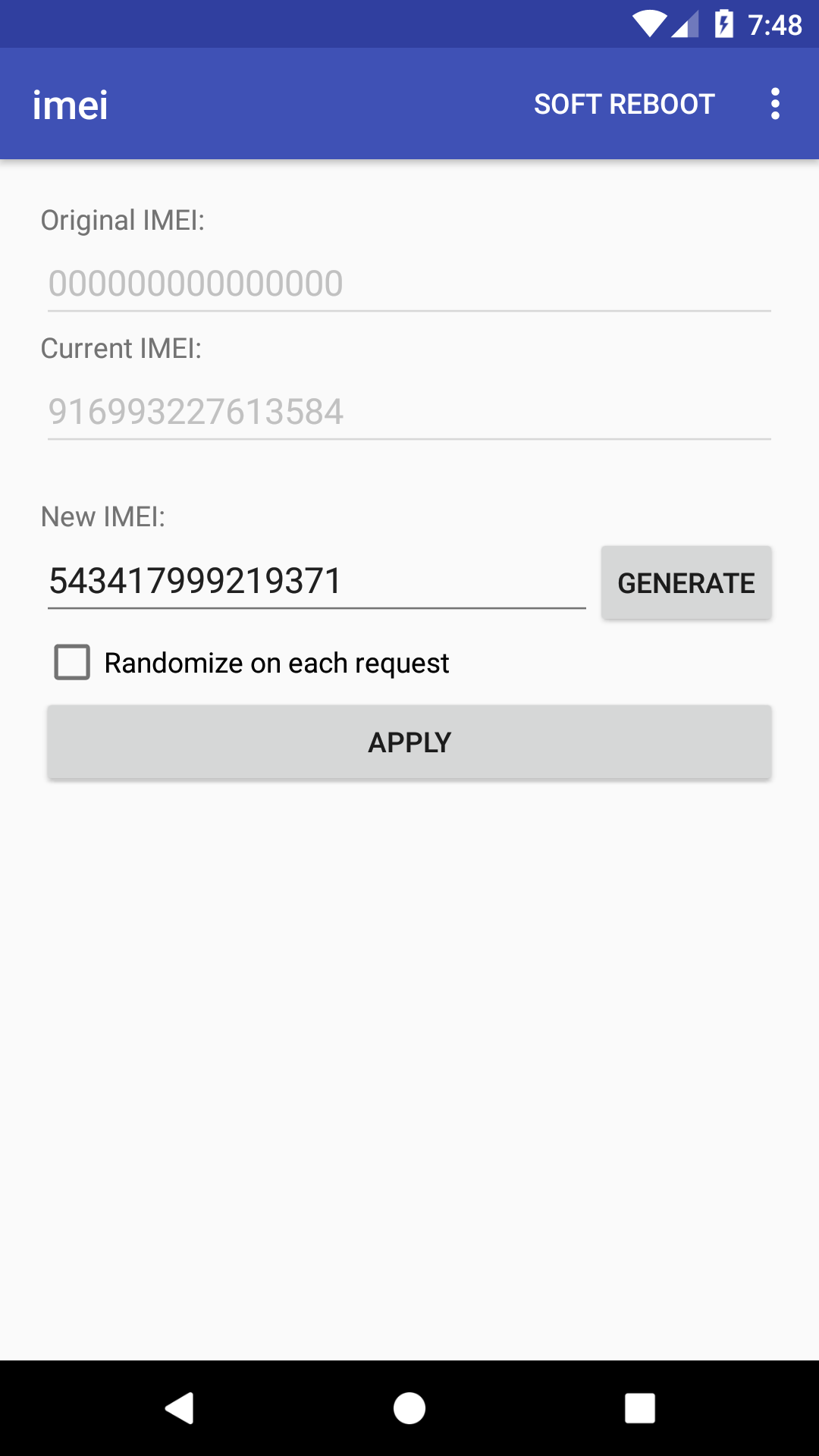 IMEI Changer pro [Xposed] APK screenshot