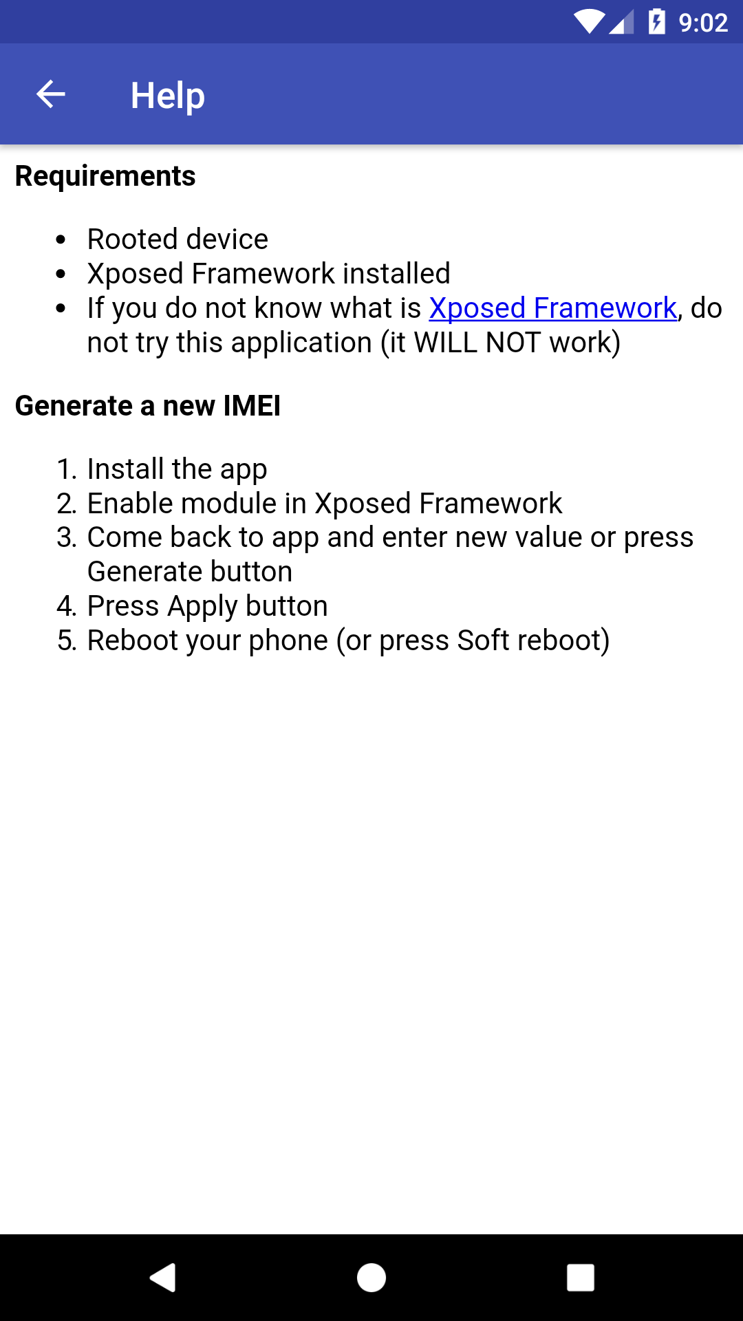 IMEI Changer pro [Xposed] APK screenshot