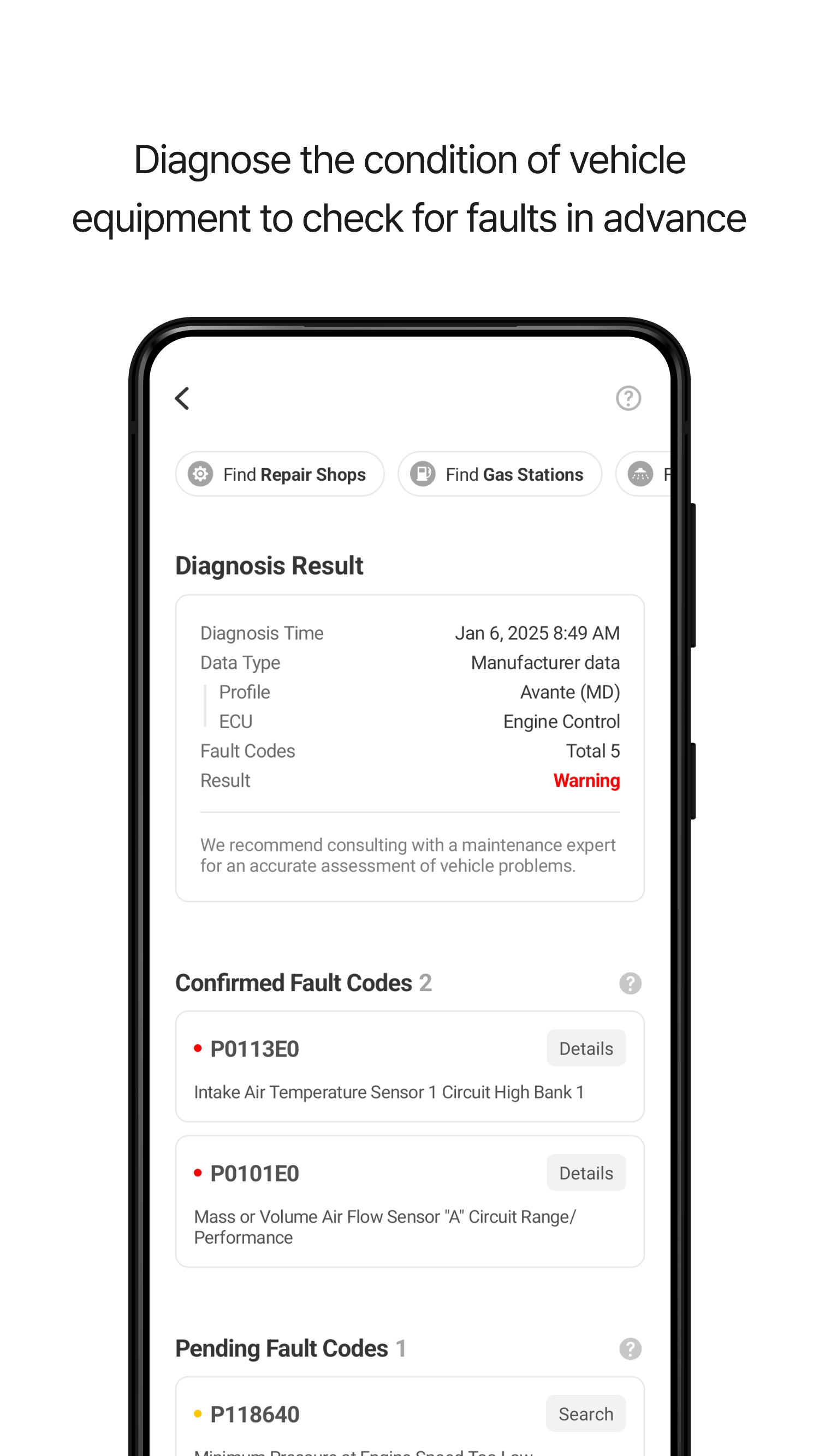 Infocar - OBD2 Авто Сканер APK screenshot