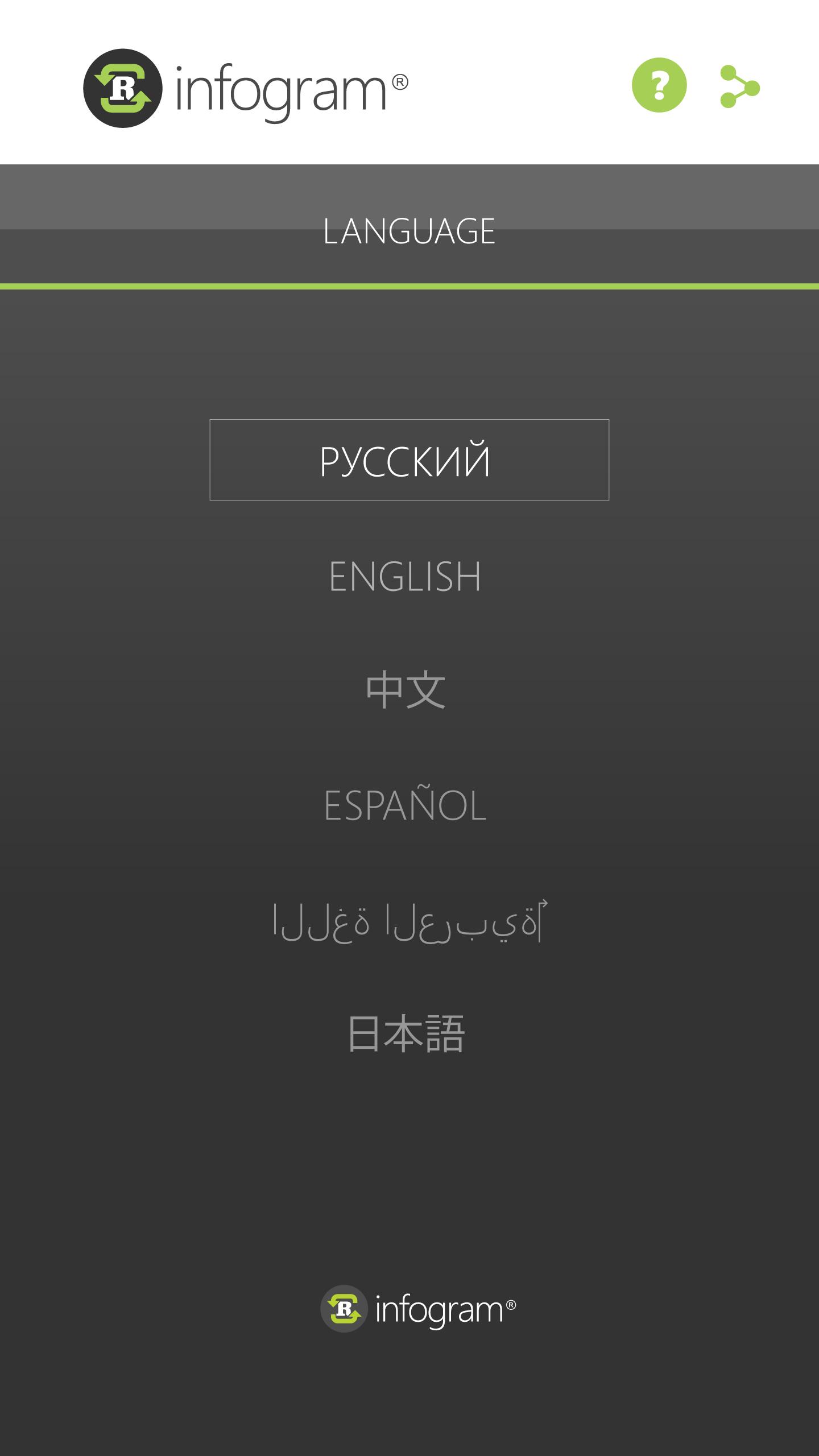 Infogram screenshot