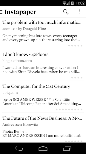 Instapaper APK screenshot