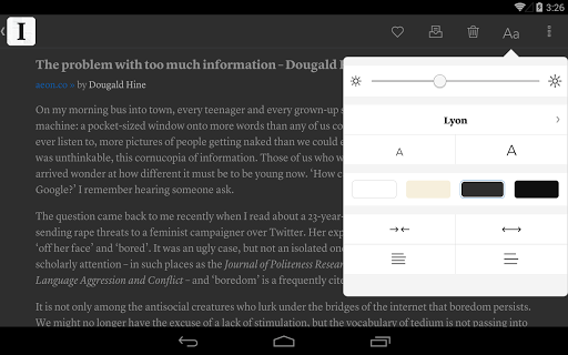 Instapaper APK screenshot