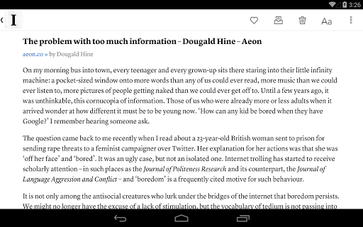 Instapaper APK screenshot