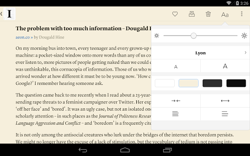 Instapaper APK screenshot