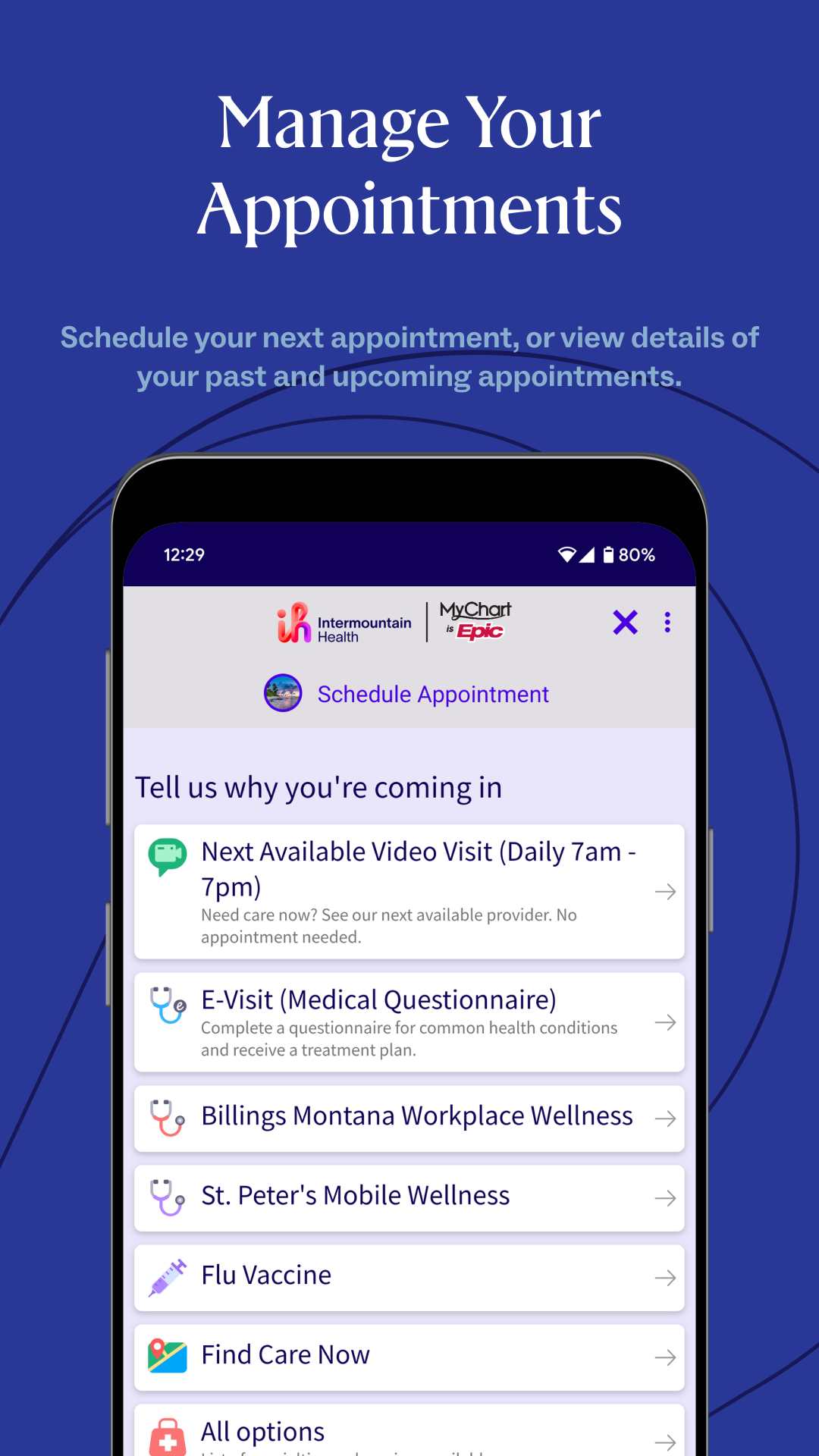 Intermountain Health MyChart APK screenshot