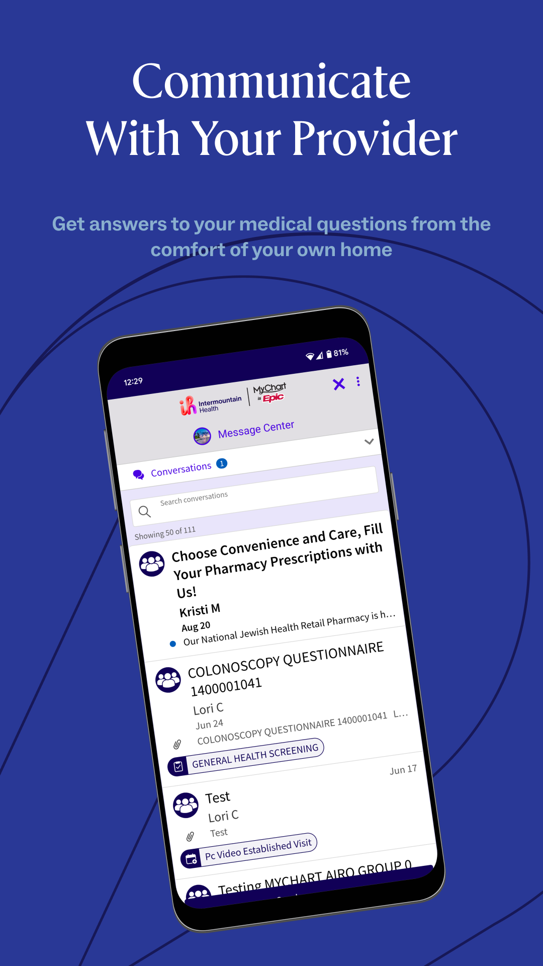 Intermountain Health MyChart APK screenshot