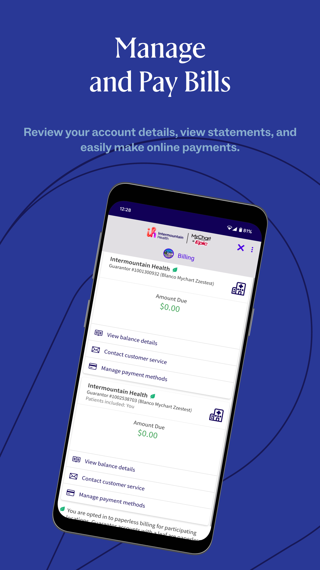 Intermountain Health MyChart APK screenshot