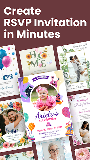 Invitation Maker + RSVP APK screenshot