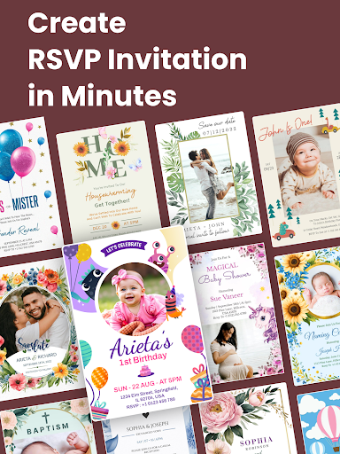 Invitation Maker + RSVP APK screenshot