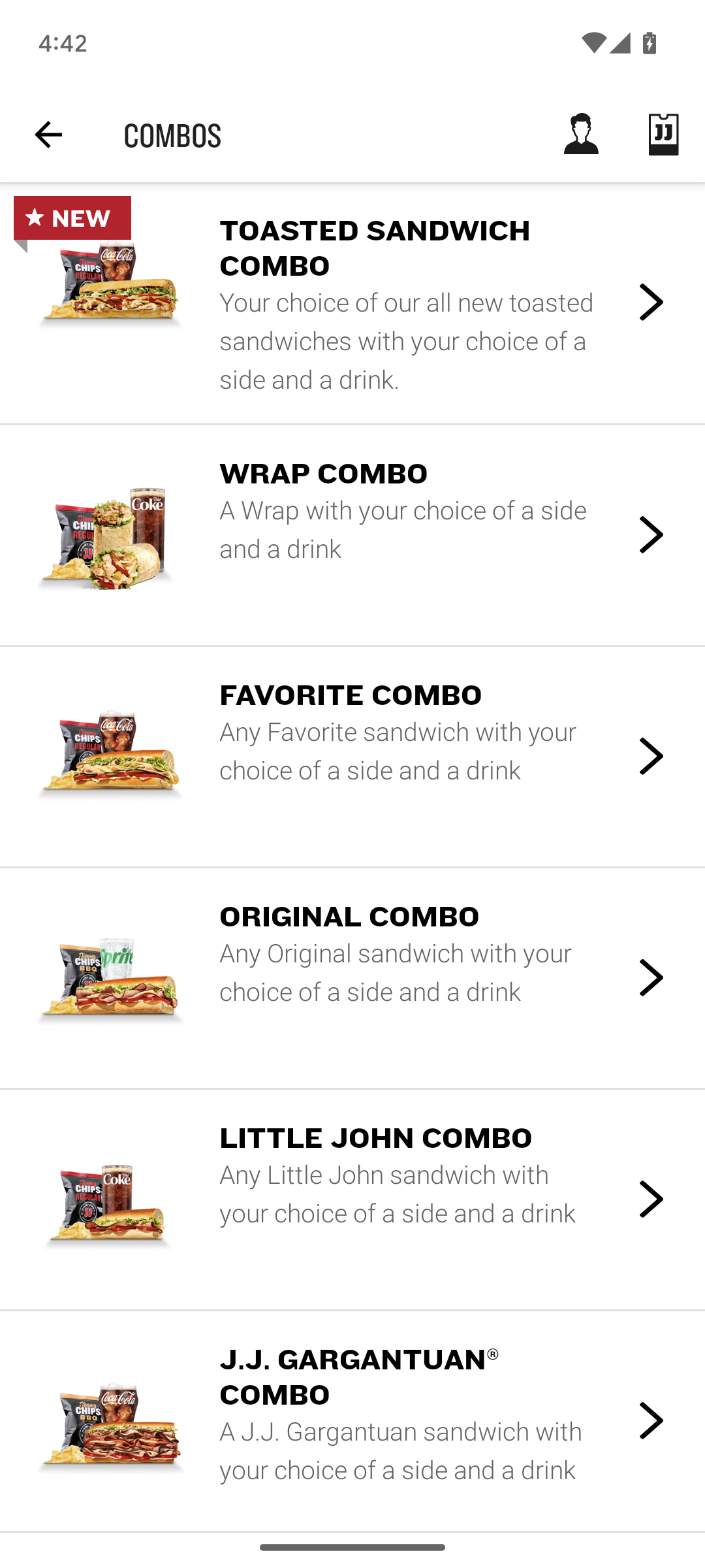 Jimmy John's Sandwiches APK screenshot