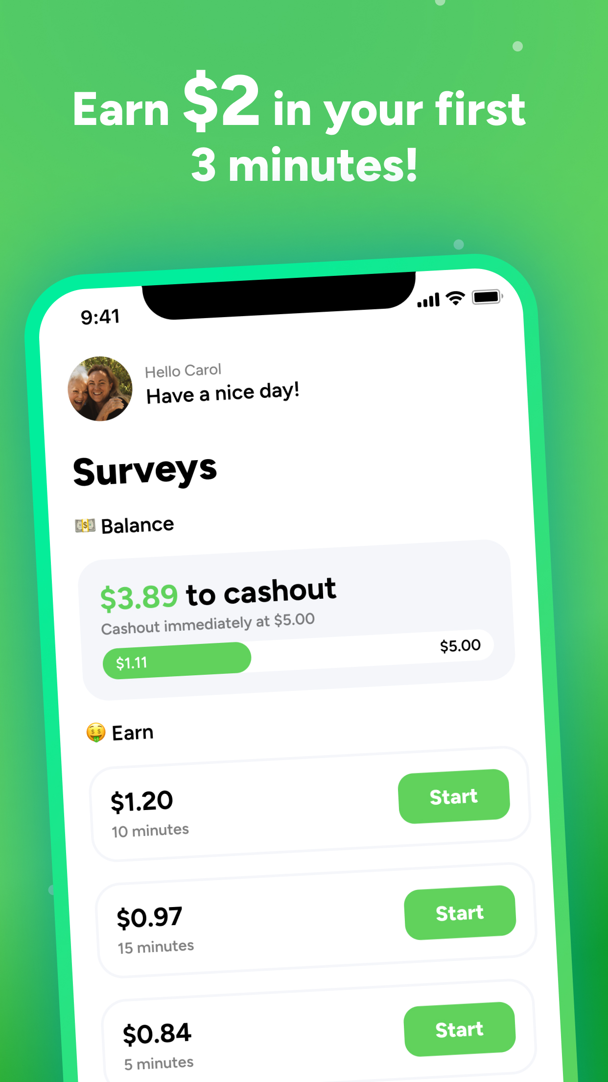Kaching - Cash for Surveys APK screenshot