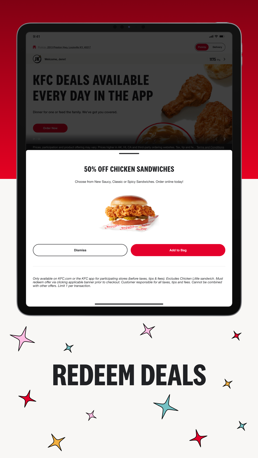 KFC US - Ordering App APK screenshot