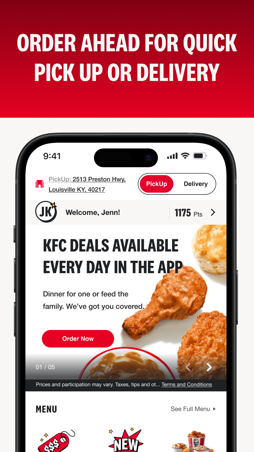 KFC US - Ordering App APK screenshot