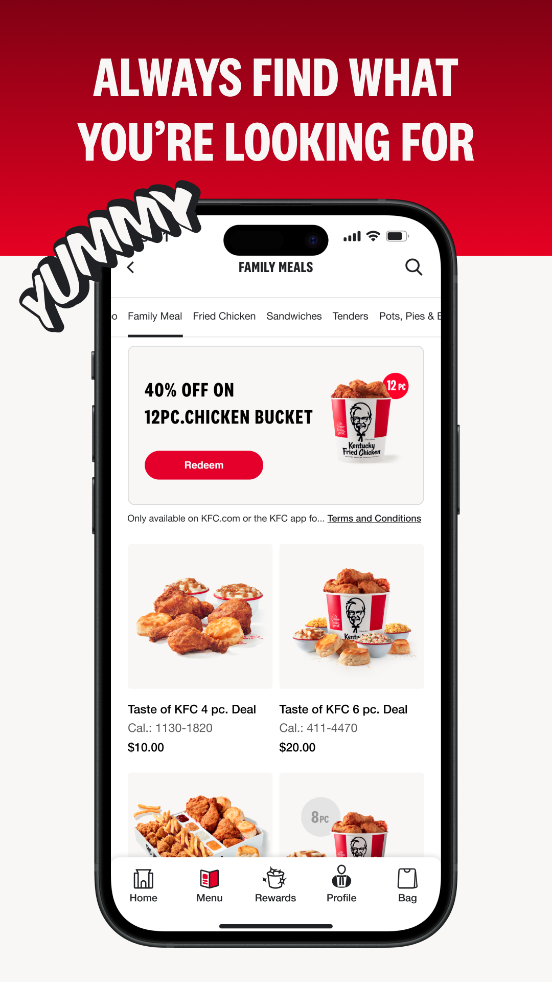 KFC US - Ordering App APK screenshot