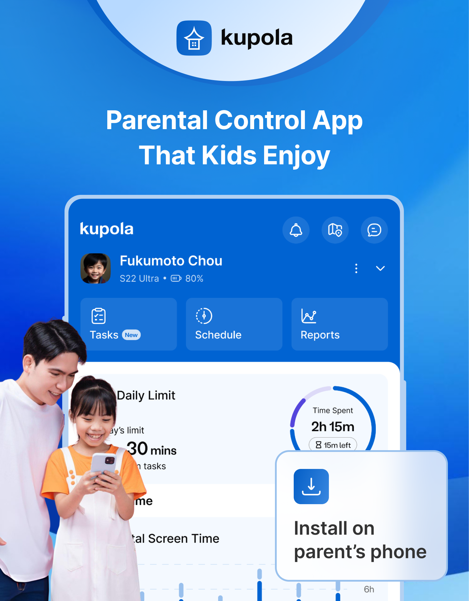Kupola Parental Control App APK screenshot