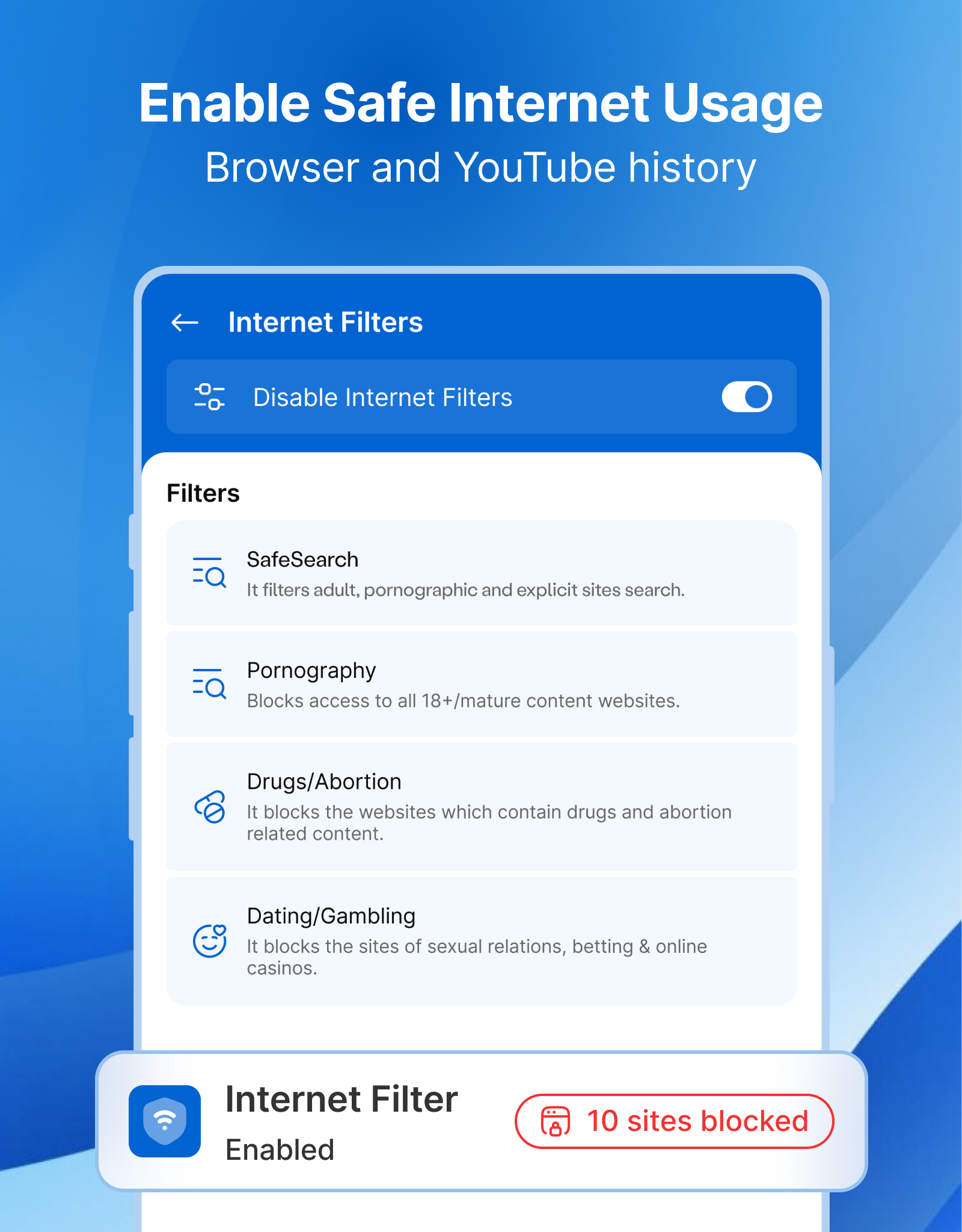 Kupola Parental Control App APK screenshot