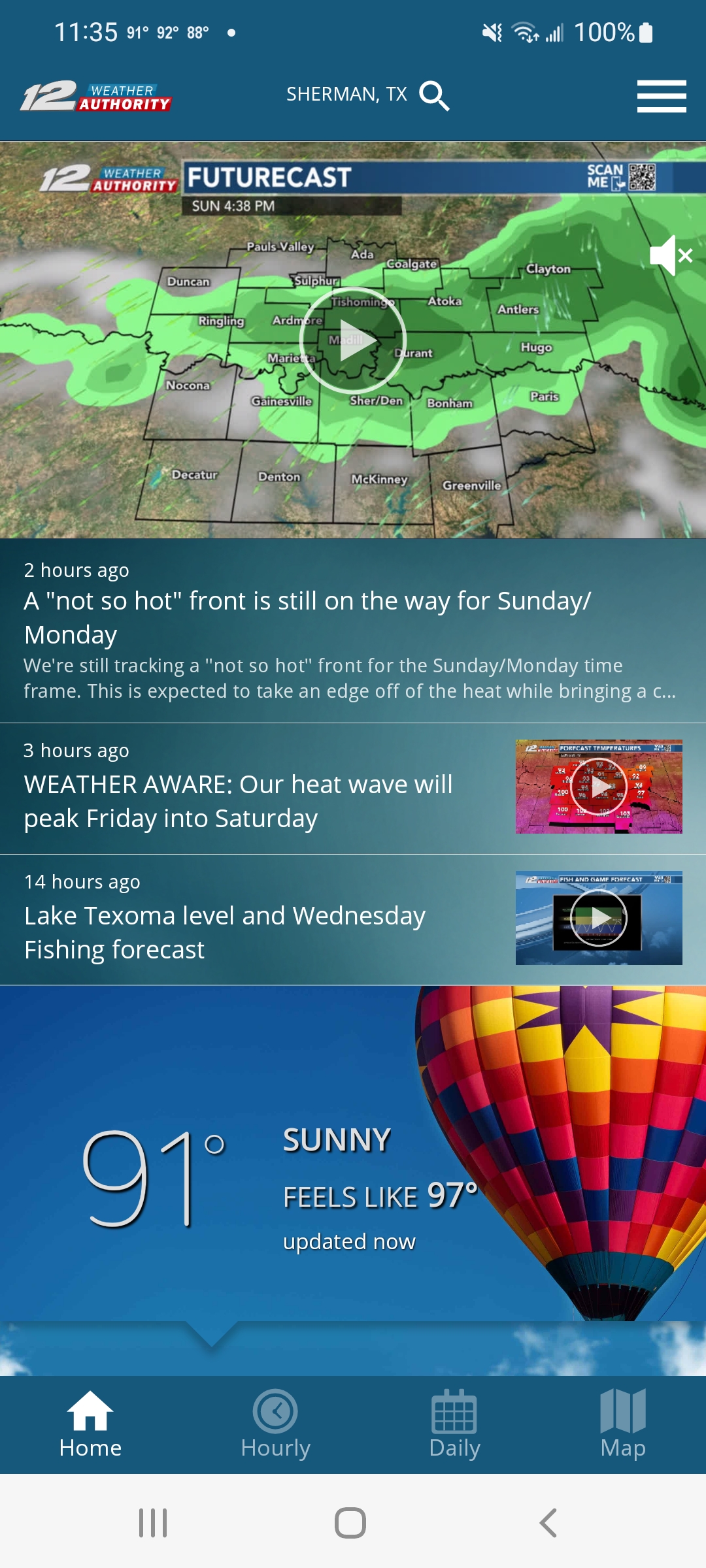 KXII Weather Authority App APK screenshot