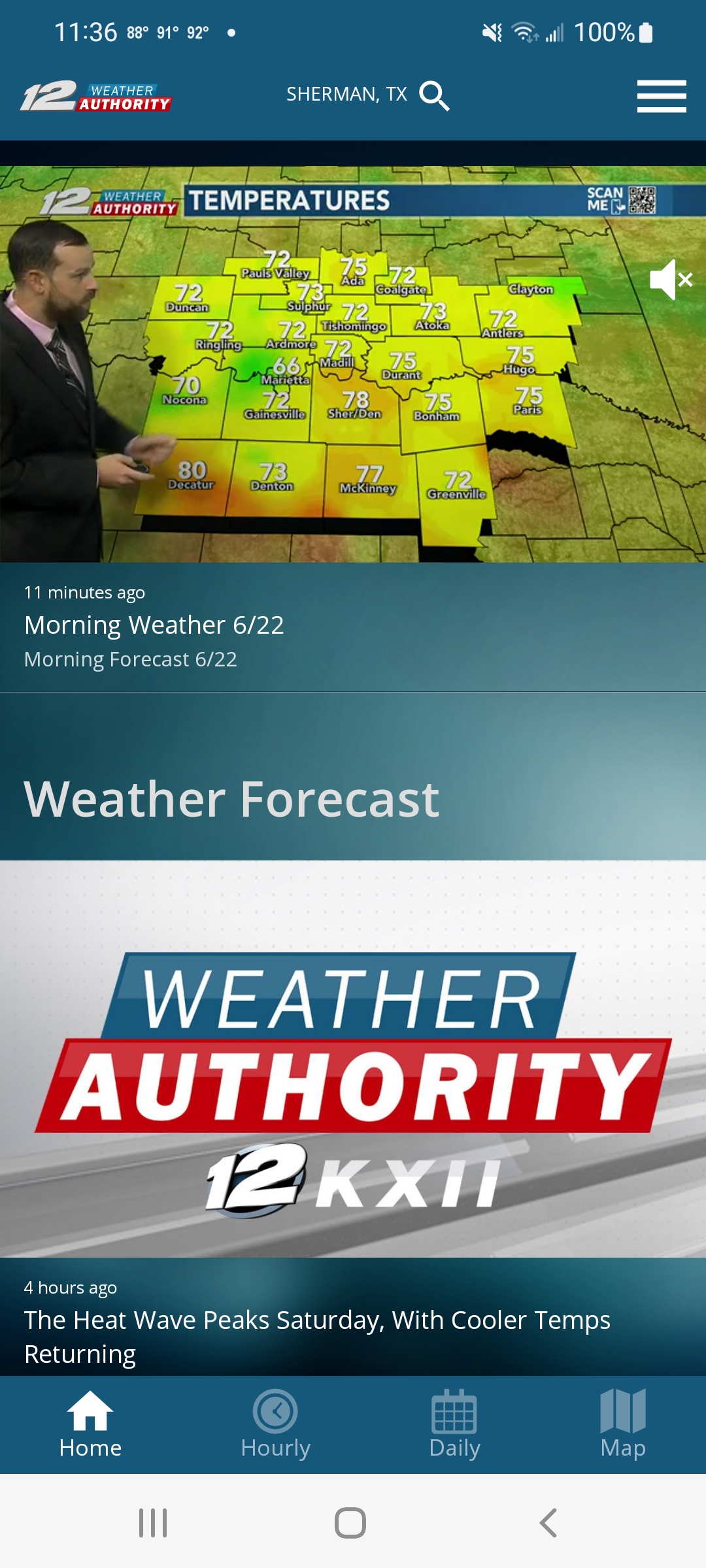 KXII Weather Authority App APK screenshot