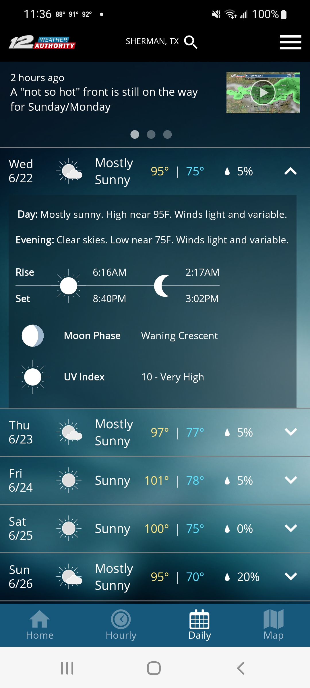 KXII Weather Authority App APK screenshot