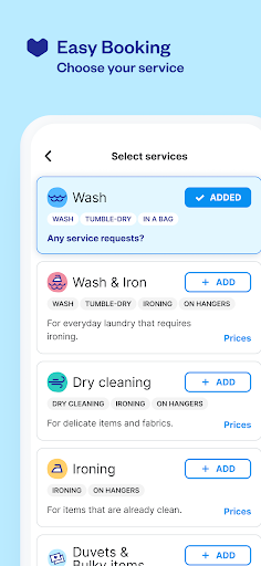 Laundryheap: On-Demand Laundry APK screenshot
