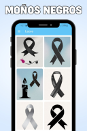 Lazos de luto para fotos APK screenshot