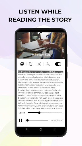Learn German: Listen and Read APK screenshot