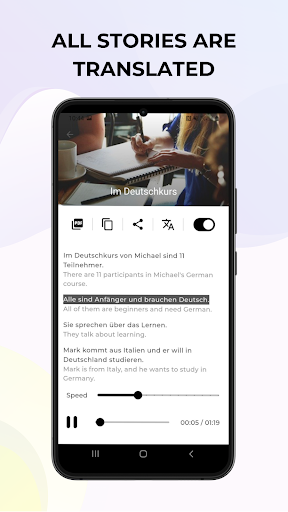 Learn German: Listen and Read APK screenshot