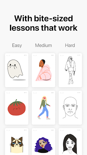 Learn how to draw - ArtWorkout APK screenshot
