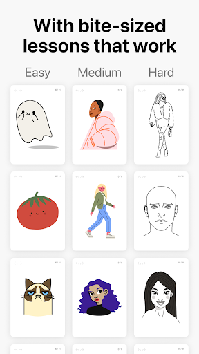 Learn how to draw - ArtWorkout APK screenshot