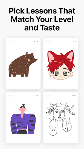 Learn how to draw - ArtWorkout APK screenshot