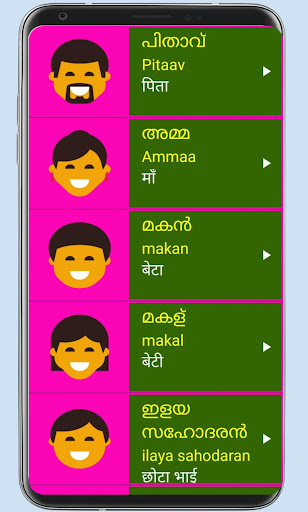 Learn Malayalam From Hindi APK screenshot
