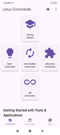Linux Commands APK screenshot