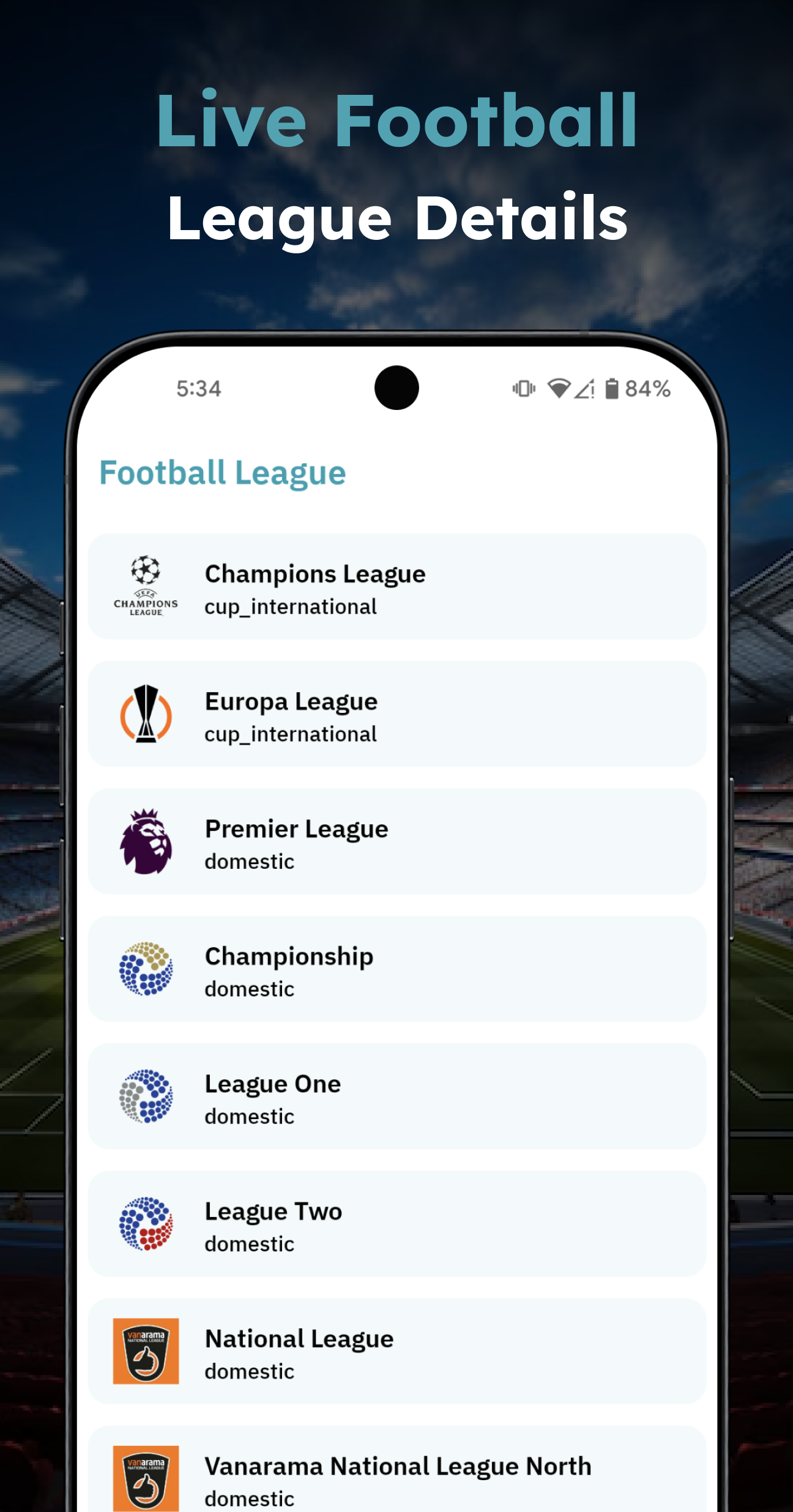 Live Football TV HD Streaming screenshot