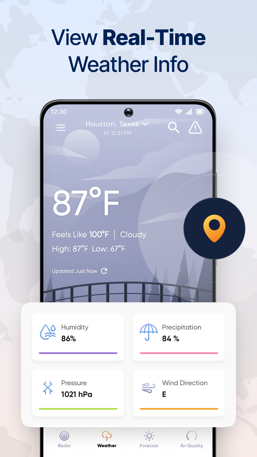 Live Weather Radar Launcher APK screenshot