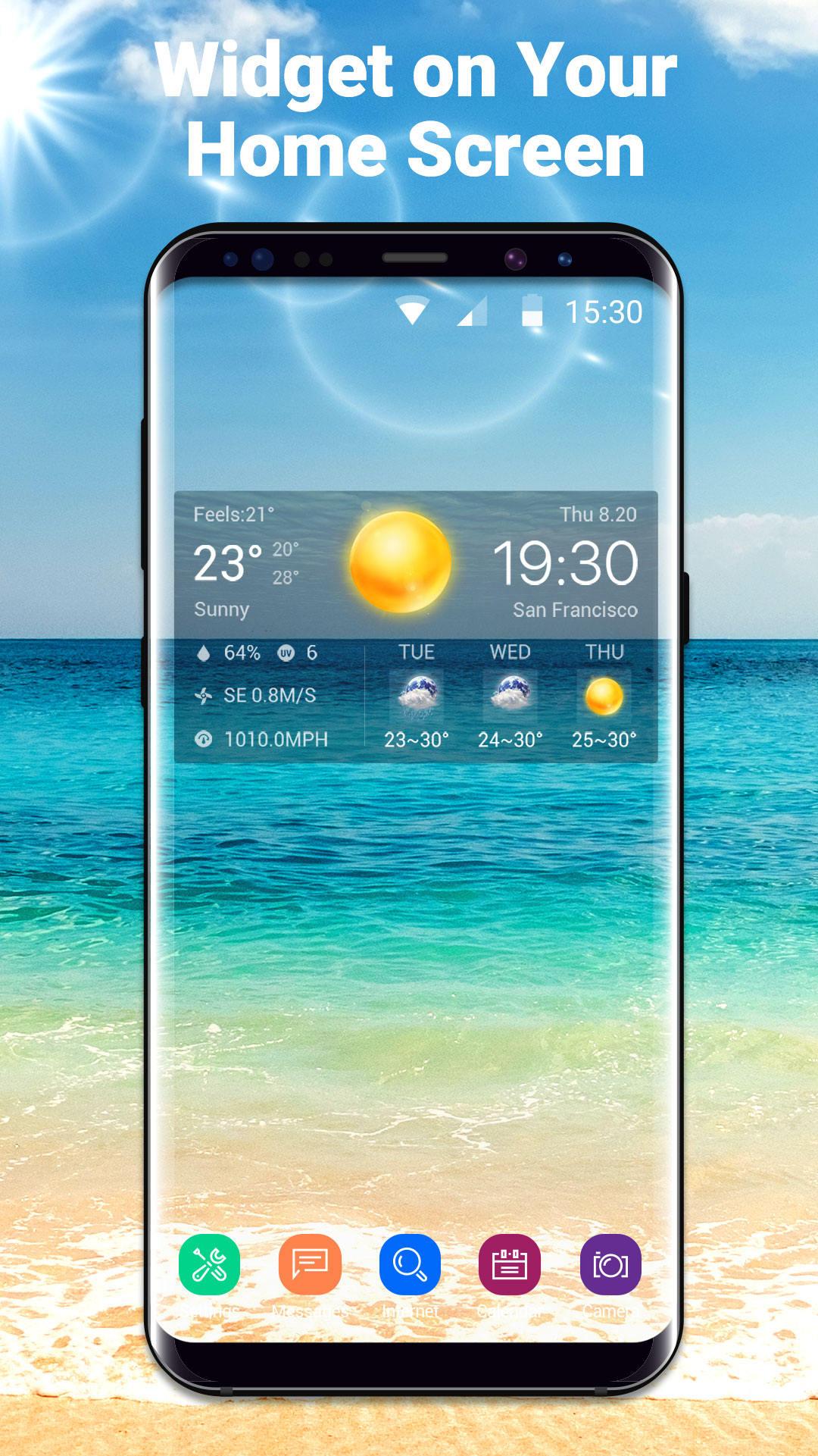 Виджет прогноза погоды APK screenshot